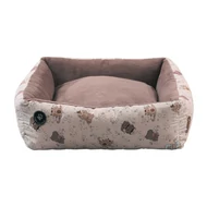 Cica mintás, négyzet alakú fekhelyek ( kb.52x52 x22 cm ) Normál testalkatú cicáknak