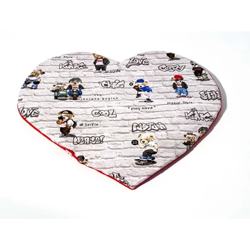 Szív alakú párna ( kb.60x50 cm )