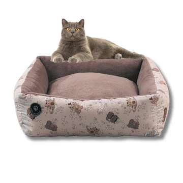 Cica fekhely, négyzet alakú  ( kb.62x62x24 cm ) Nagyobb testű cicáknak