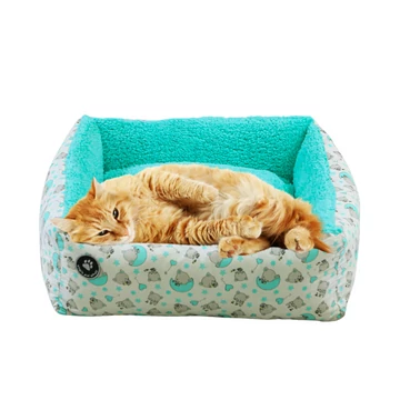 Cica fekhely, négyzet alakú  ( kb.62x62x24 cm ) Nagyobb testű cicáknak